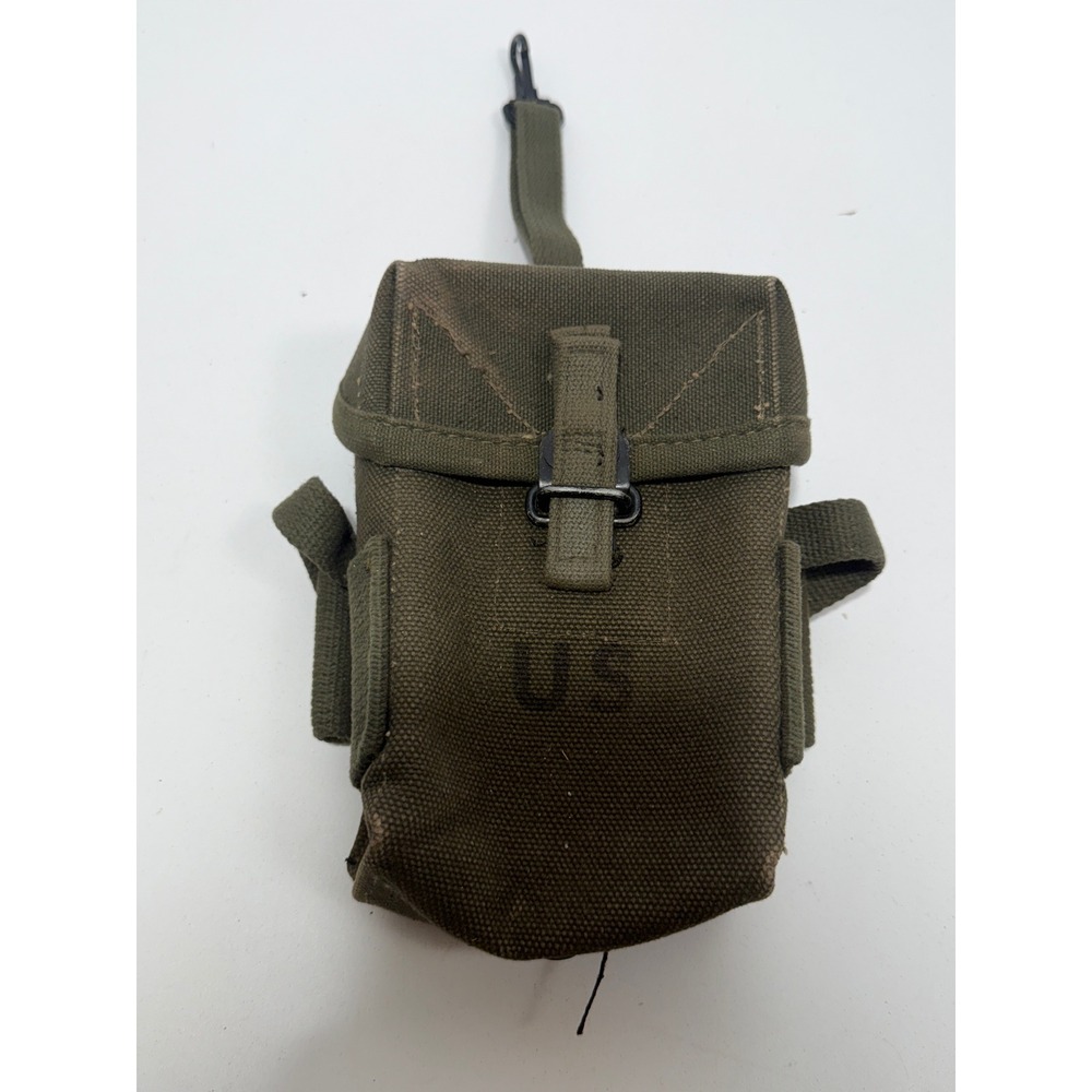US Military Vintage M14 M16 Ammo Pouch vietnam Drab Alice Clips DSA Marking